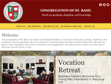 Tablet Screenshot of basilian.org